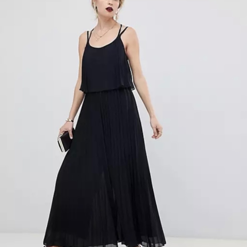 Asos Design Curve pleated crop top jumpsuit - NWT